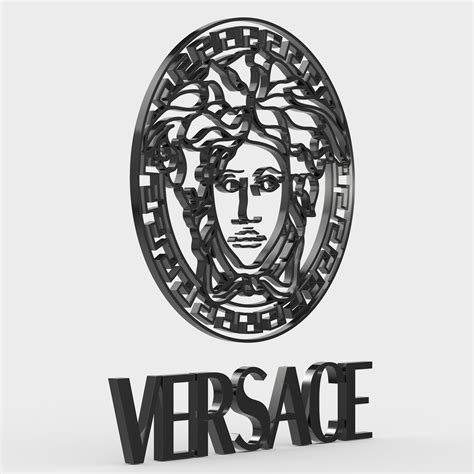 logo versace 3d|versace logo dwg.